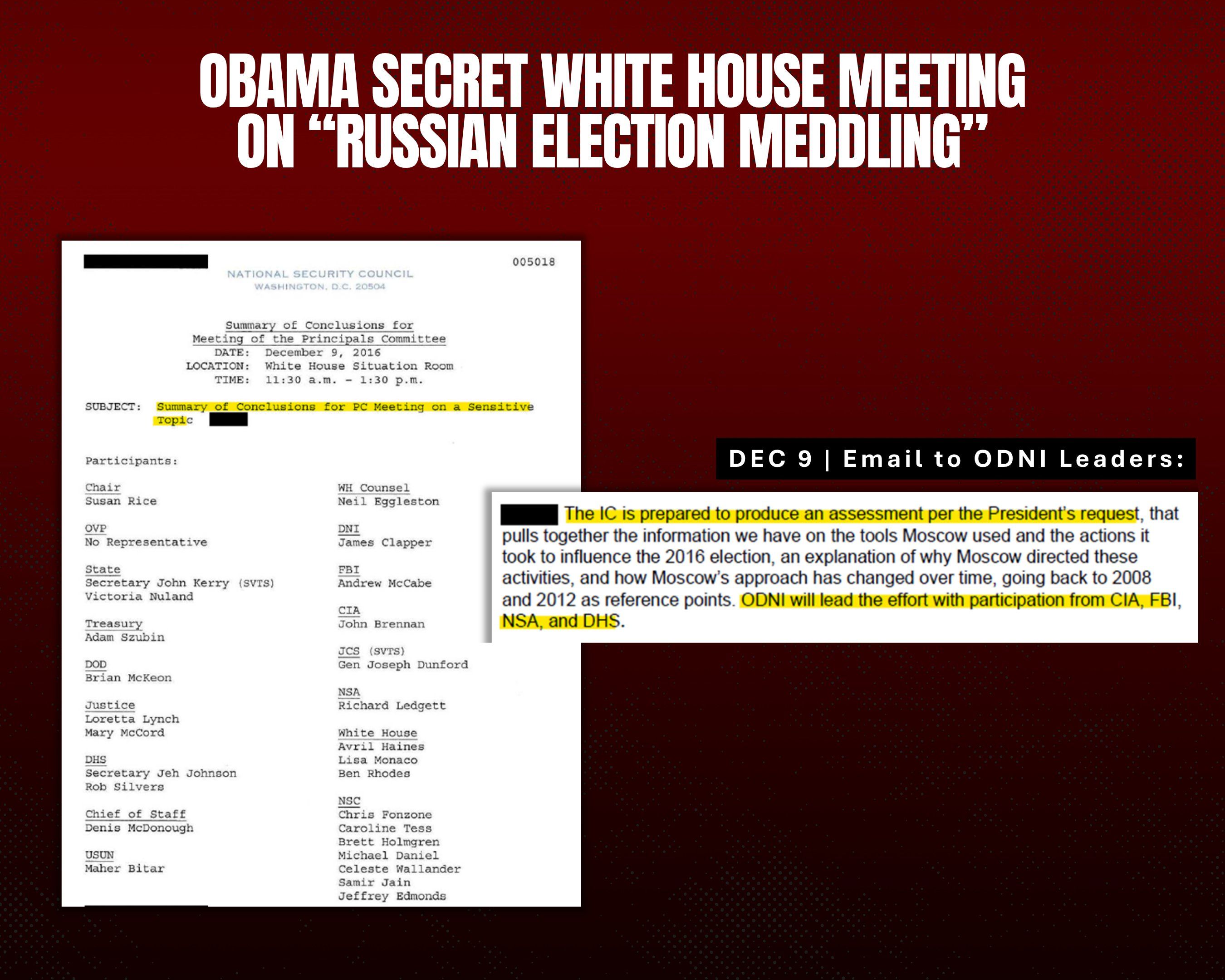 Forth  image of Tulsi Gabbards X thread detailing the Russian Collusion hoax