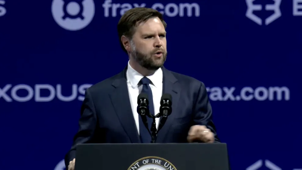Vice President J.D. Vance speaks at the annual Bitcoin conference, Bitcoin 2025.