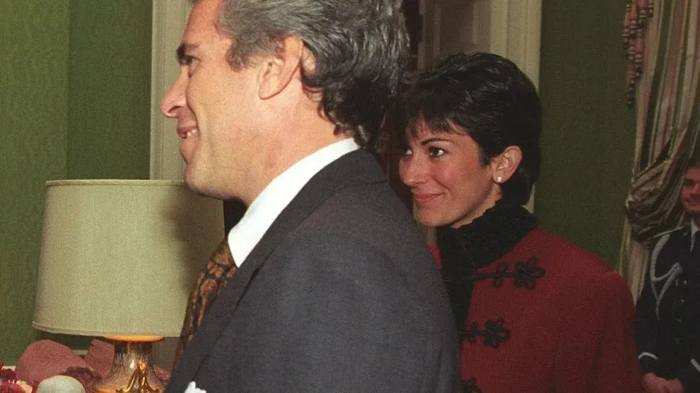 Ghislaine Maxwell with Jeffrey Epstein at the White House, Sept. 29, 1993.