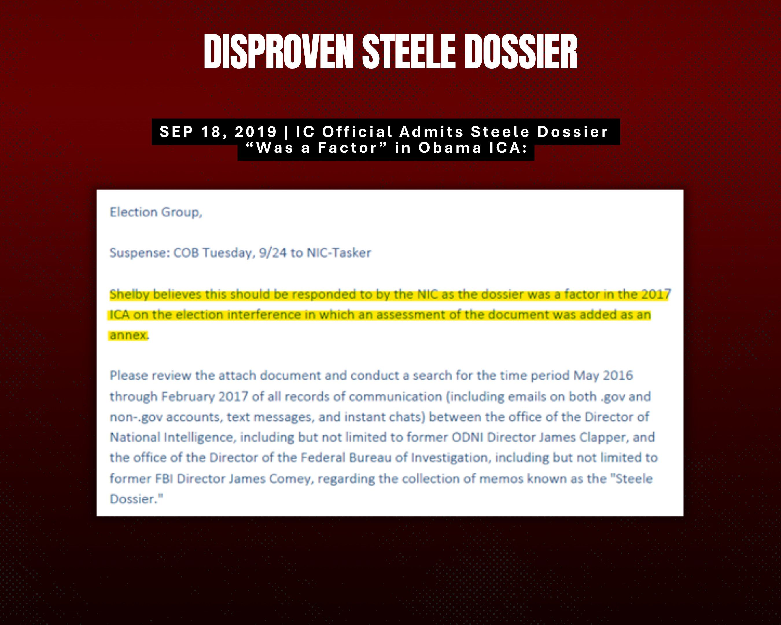 Sixth  image of Tulsi Gabbards X thread detailing the Russian Collusion hoax