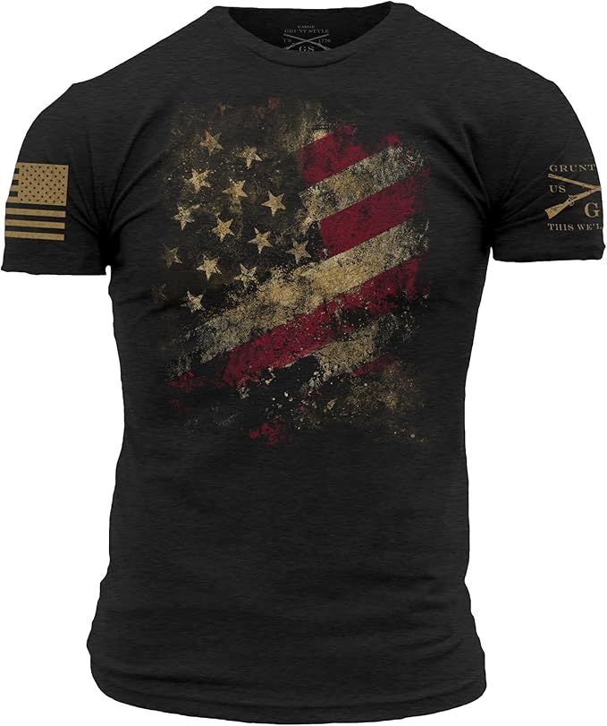 Grunt Style Worn Flag 2.0 Men's T-Shirt