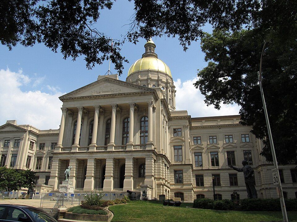 The Georgia State Capitol, in Atlanta, Georgia.