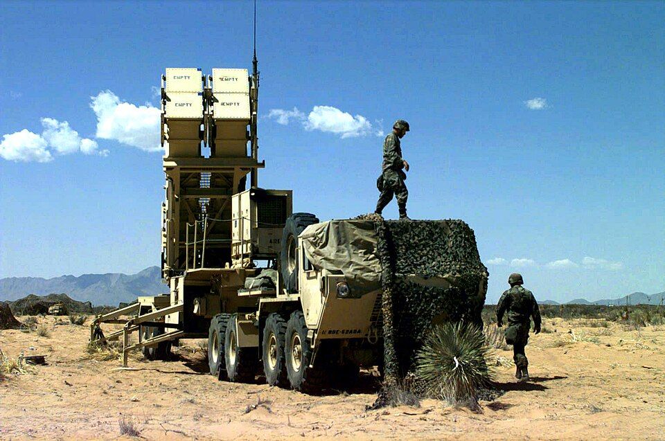 US Army Specialist (SPC) Guerra and Private First Class (PFC) Sabree, A Battery, 5th Battalion, 52nd Air Defense Artillery, 11th ADA Brigade, prepare for a Patriot Missile Launch Drill.