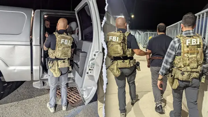 Mohammad Baqer Saad Dawood Al-Saadi, an Iraqi national with ties to Iran’s IRGC and Kata’ib Hezbollah, in FBI custody. 