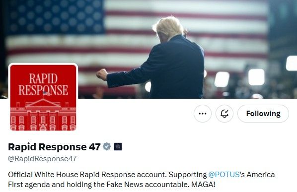 Screenshot of the Rapid Response 47 X page