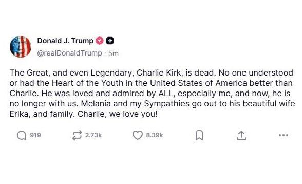 Charlie Kirk, Founder of Turning Point USA, Dead at 31 by a Sniper's Bullet