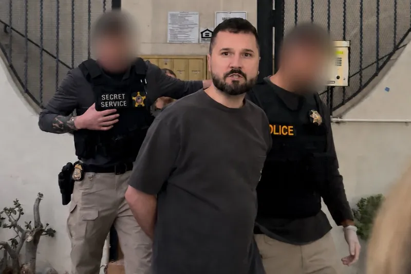 Benjamin Azariah Southworth's arrest. Image: First Assistant U.S. Attorney for the Central District of California Bill Essayli on X