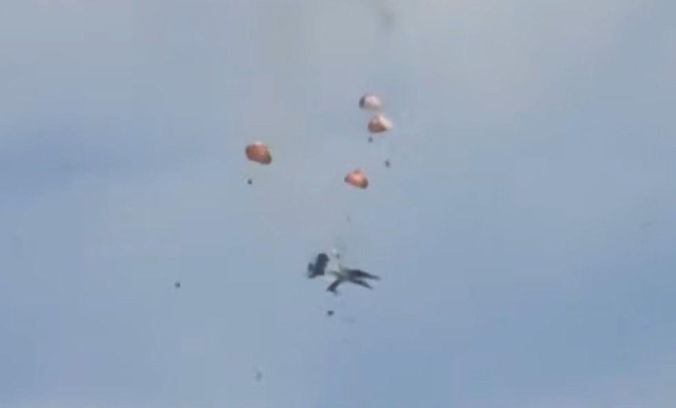 Screenshot from video of the crash that is going viral on Social Media.
