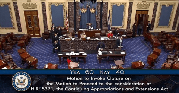 Breaking overnight: Senate Invokes Cloture on Funding Bill, Paving Way to End Democrat-Manufactured Shutdown