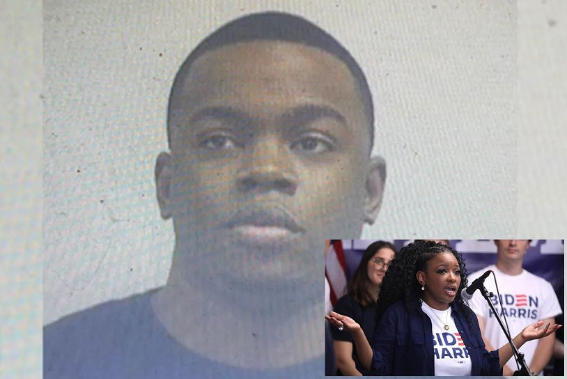 Diamon-Mazairre Robinson inset with image of Jasmine Crockett