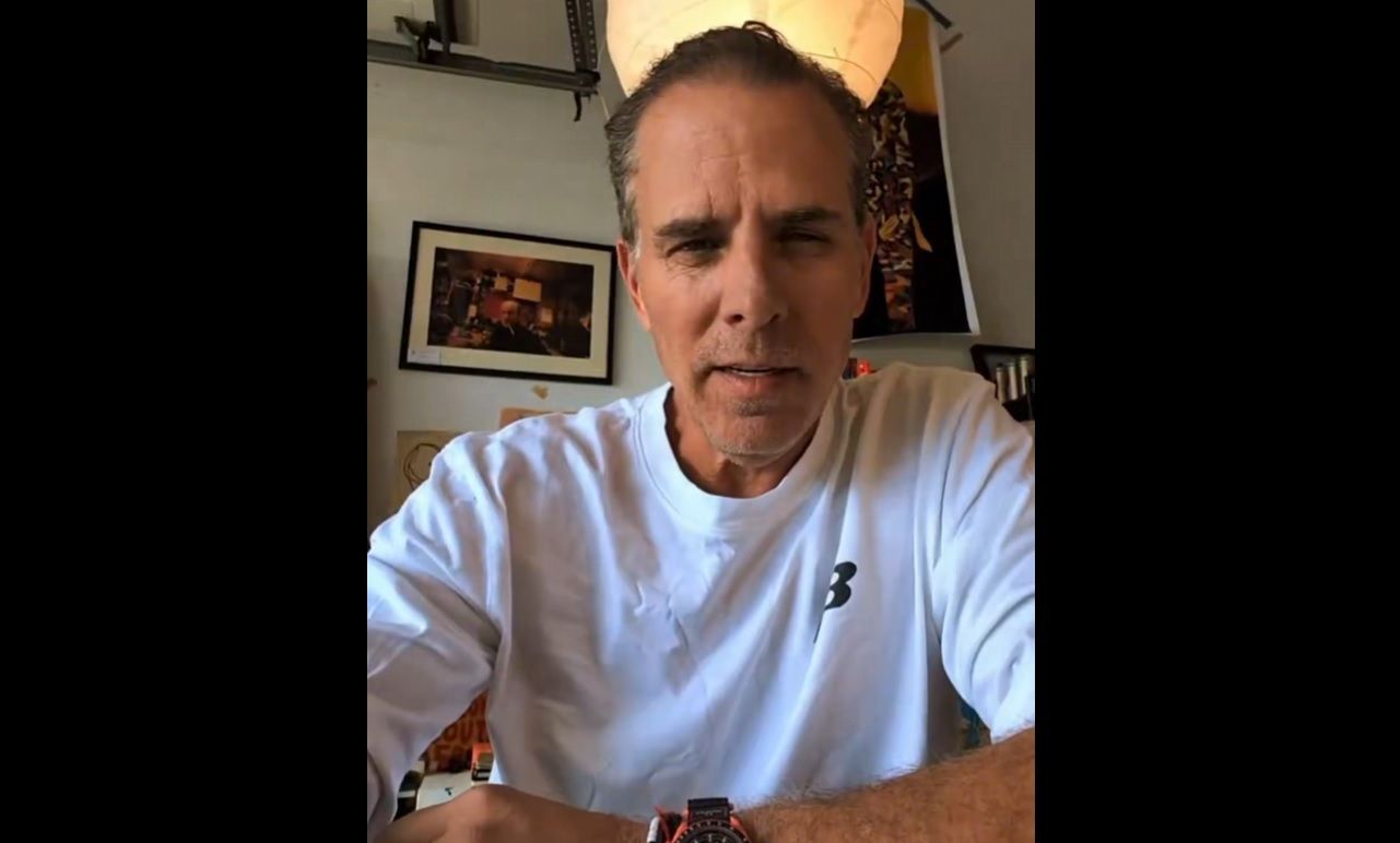Screenshot from Hunter Biden's X post.