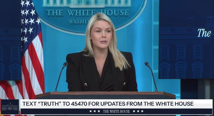 Karoline Leavitt excoriated the Democrats and Left wing media over their vile rhetoric at today's press conference.