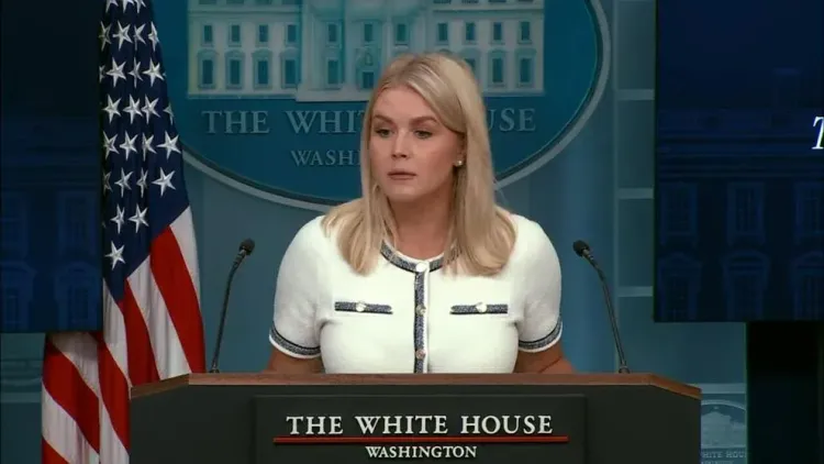 White House Press Secretary Karoline Leavitt  White House