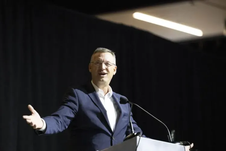 U.S. Secretary of Veterans Affairs Doug Collins speaks at the kickoff event
