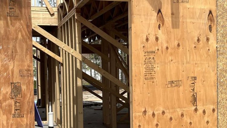 A home under construction