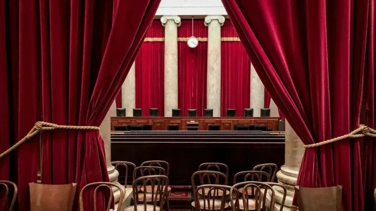 The courtroom of the U.S. Supreme Court in Washington, D.C.