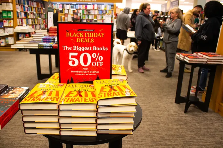 Shoppers enjoy discounts on Black Friday. 