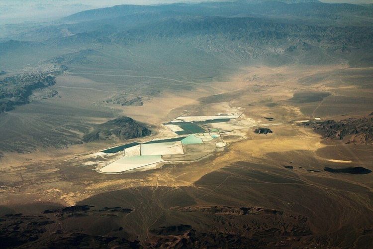 The Albemarle Corporation Lithium Operation at Silver Peak Nevada.