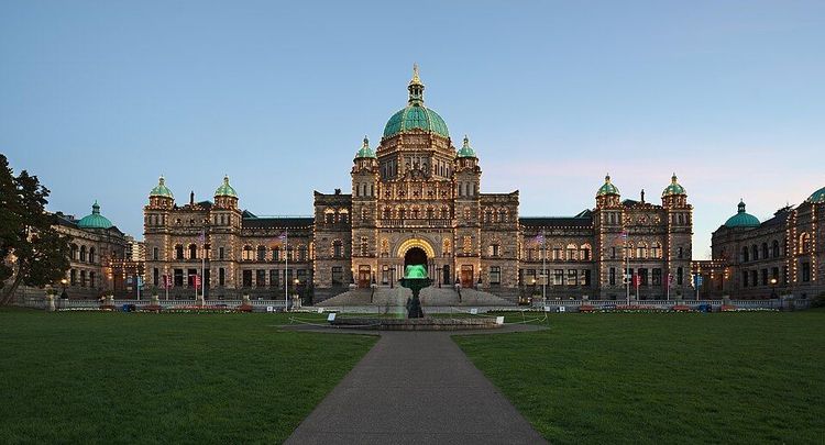 The British Columbia Parliament Buildings. -- Image: Dllu via Wikimedia