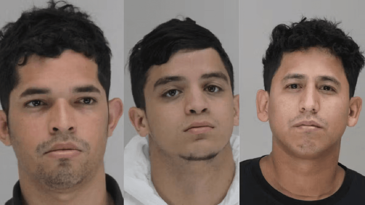 Mugshots of Jose Trivino-Cruz and Jesus Bellorin-Guzman entered via the CBP One app, a tool that fast-tracked thousands of migrants, and Yosguar Aponte-Jimenez