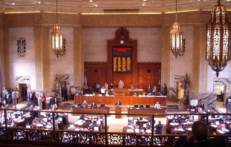  The Louisiana house of representatives in session, view from gallery.
