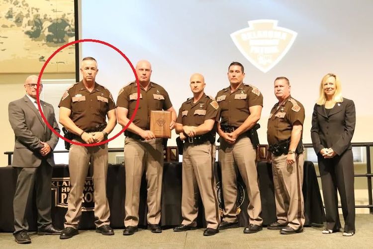 Lt. Lance Schroyer (circled) pictured in 2021.