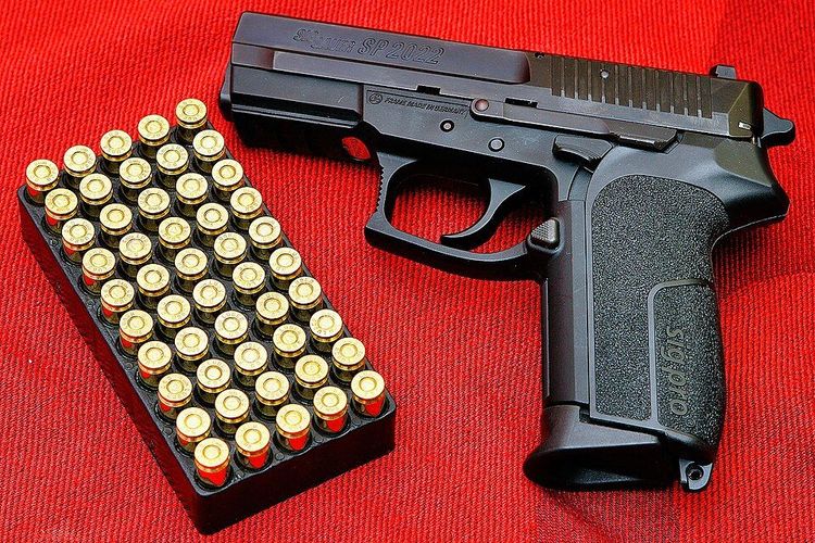 An image of an SIG Prosemi-automatic pistol (SP 2022 variant)
