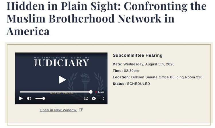 Screenshot: U.S. Senate Judiciary Committee website