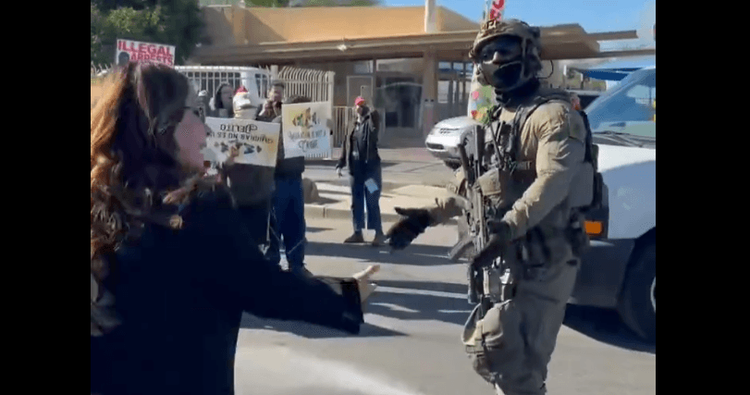 Rep. Adelita Grijalva obstructing ICE agents.