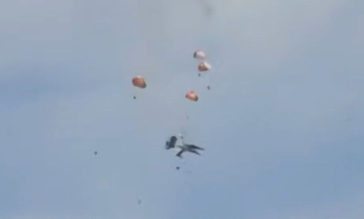 Screenshot from video of the crash that is going viral on Social Media.