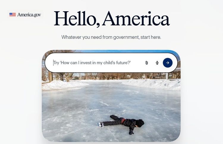 Screenshot of the America.gov website.