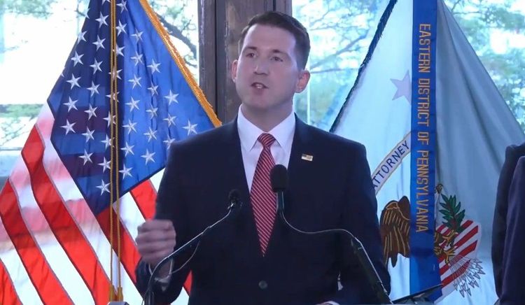 Assistant Attorney General Colin McDonald announces charges against 19 defendants for fraudulent home health care schemes in Pennsylvania.