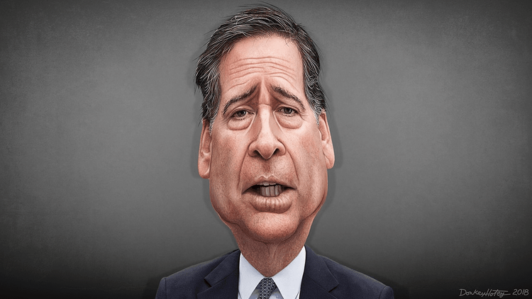 Caricature of James Comey