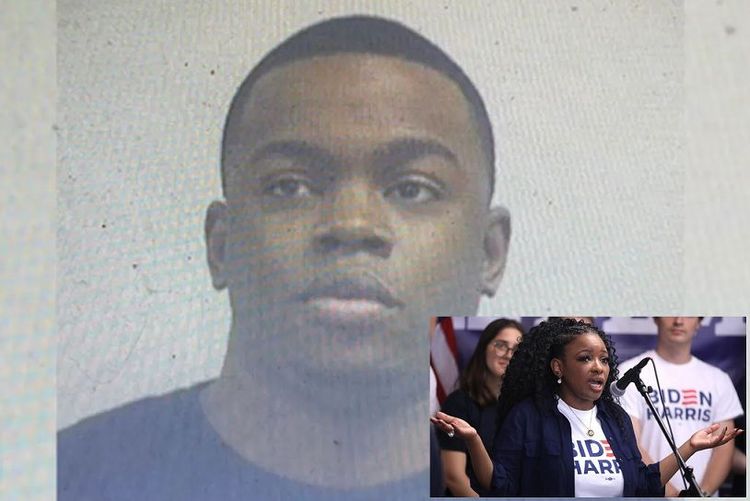 Diamon-Mazairre Robinson inset with image of  Jasmine Crockett