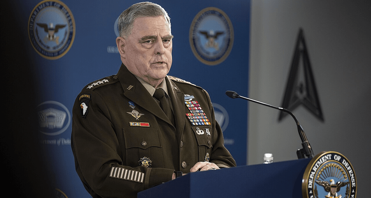 Chairman of the Joint Chiefs of Staff U.S. Army Gen. Mark A. Milley conduct a press briefing at the Pentagon in Washington, D.C., March 15, 2023