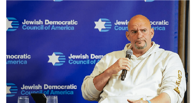 John Fetterman at the Jewish Democratic Council of America’s (JDCA) 2024 Leadership Summit.