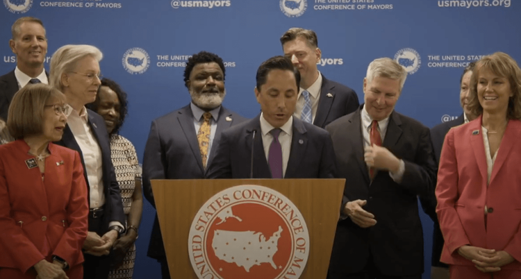 Screenshot from the June, 2025 US Conference of Mayors YouTube