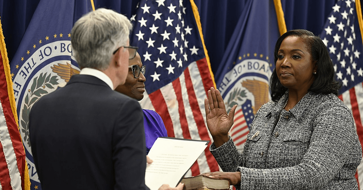 Lisa D. Cook sworn in as a member of the Board of Governors of the Federal Reserve System.