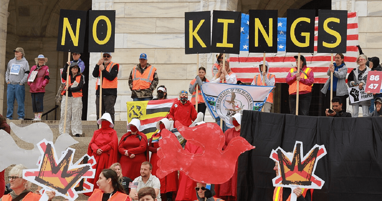 "No Kings" protest in Saint Paul, Minnesota, June 14, 2025