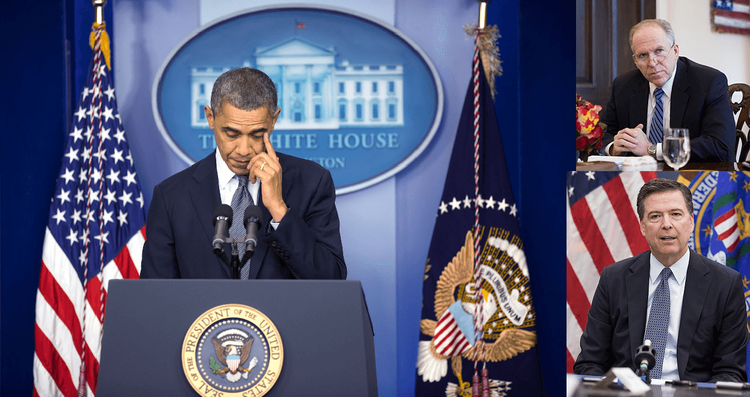 Obama, Comey and Brennan montage