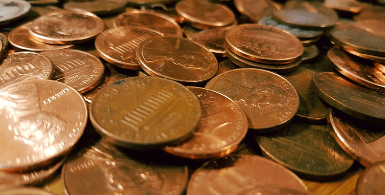 Pile of pennies
