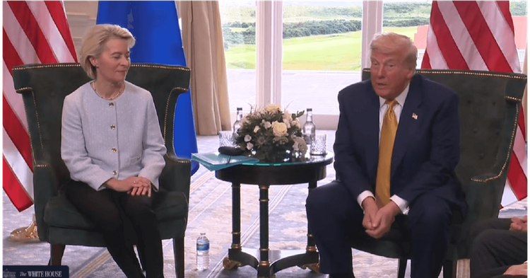 President Trump meets with European Commission President Ursula von der Leyen
