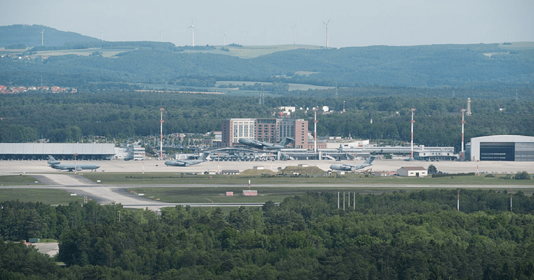 View to the Ramstein Air Base