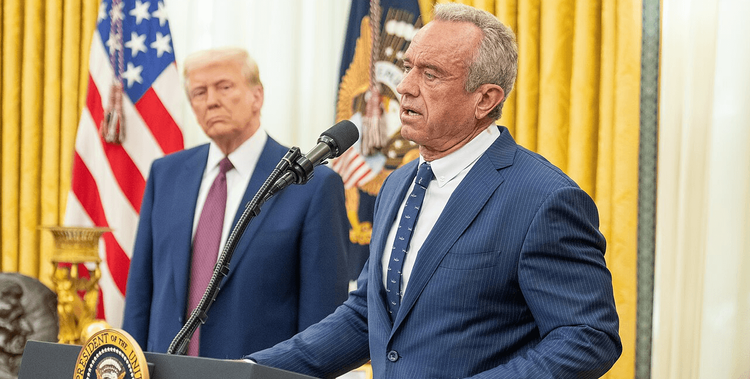 Robert F. Kennedy Jr. swearing in as Secretary of the Department of Health and Human Services at the White House