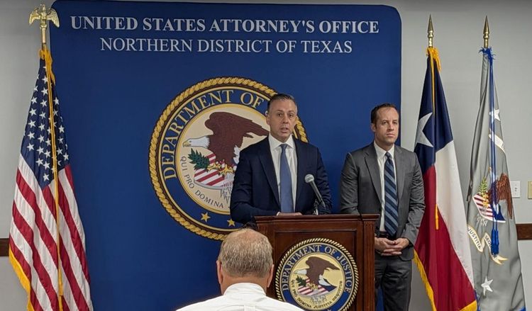 SAC Rothrock spoke at a press conference announcing the results of Operation Lonestar Roundup.