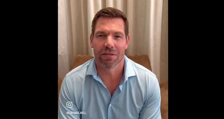X screenshot of Swalwell's video statement.