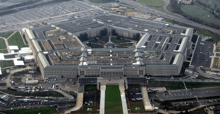 Aerial view of the Pentagon