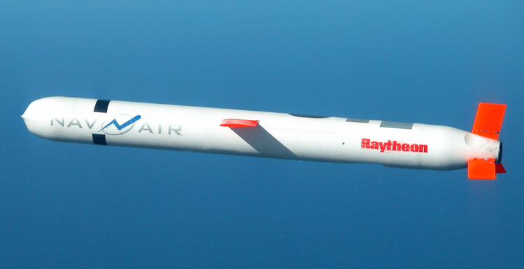 A Tomahawk Missile in flight