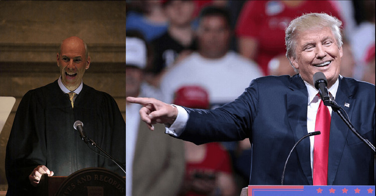 Split image, Trump and Judge Boasberg