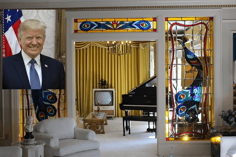 This was President Trump's first visit to Graceland.